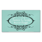 スクロールファンシーマグネット マグネット名刺 (正面)