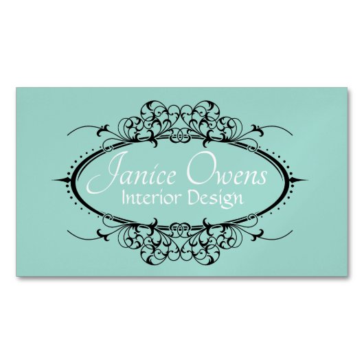 スクロールファンシーマグネット マグネット名刺 (正面)