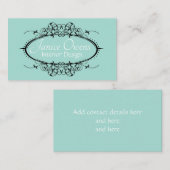 スクロールファンシー作業フレーム 名刺 (正面/裏面)