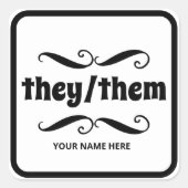 スクロールフレームファンシーに表示される スクエアシール (正面)