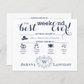 スクロールフレ結婚ームの週末の日程 (正面/裏面)