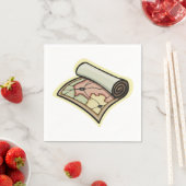 スクロールマップ紙ナプキン スタンダードカクテルナプキン (インサイチュ)