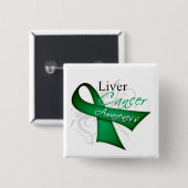スクロールリボン肝がん認識度 缶バッジ (正面&裏面)