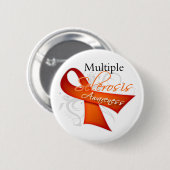 スクロールリボン – 多発性硬化症認識度 缶バッジ (正面&裏面)