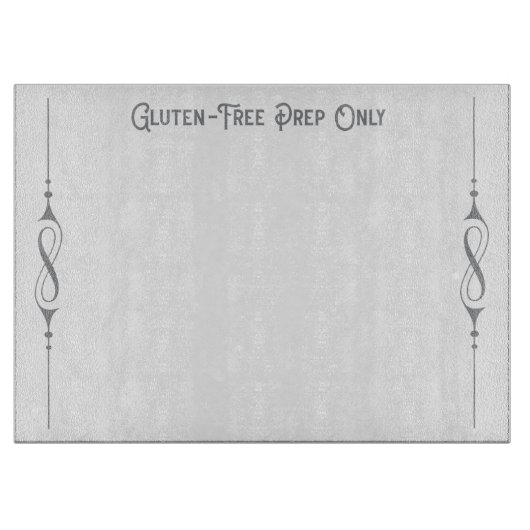 スクロール付きグルテンフリーの準備のみ カッティングボード (正面)