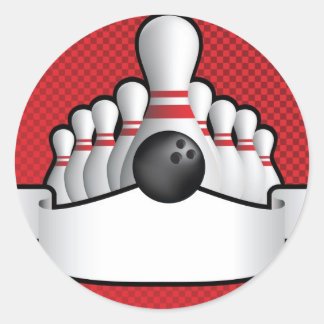 スクロール付きテンピン太字の背景デザイン ラウンドシール