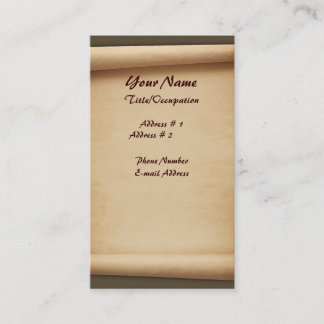 スクロール名刺 名刺