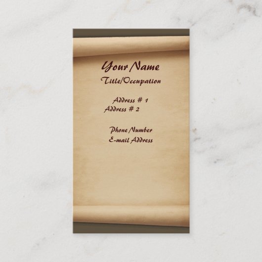 スクロール名刺 名刺 (正面)