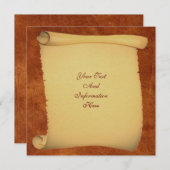 スクロール招待状 招待状 (正面/裏面)