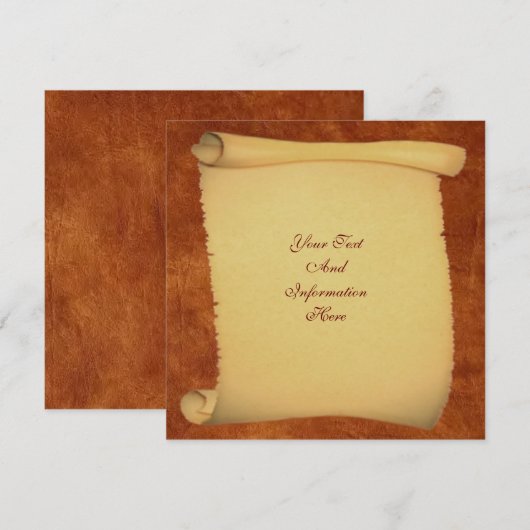 スクロール招待状 招待状 (正面/裏面)