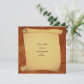 スクロール招待状 招待状 (スタンド正面)