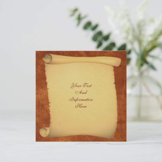 スクロール招待状 招待状 (スタンド正面)