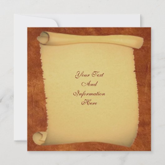 スクロール招待状 招待状 (正面)