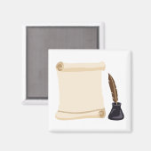 スクロール文字とインク マグネット (正面/裏面)