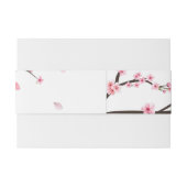 スクロール日本のさくらんぼブロッサム結婚ズ 招待状ベリーバンド (裏面例)