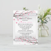 スクロール日本のさくらんぼ花リハーサル夕食会 招待状 (スタンド正面)