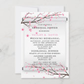 スクロール日本のさくらんぼ花リハーサル夕食会 招待状 (正面)