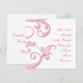 スクロール渦 招待状 (正面/裏面)