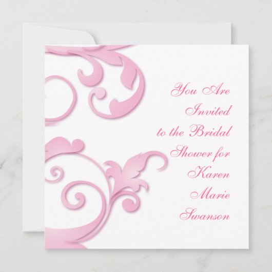 スクロール渦 招待状 (正面)