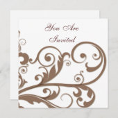 スクロール渦 招待状 (正面/裏面)