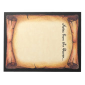 スクロール縁ど ノートパッド (正面)