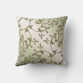 スクロール葉オリーブ クッション (裏面)