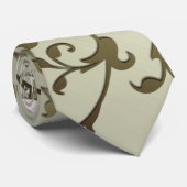 スクロール葉オリーブ ネクタイ (ロール)