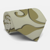 スクロール葉オリーブ ネクタイ (ロール)