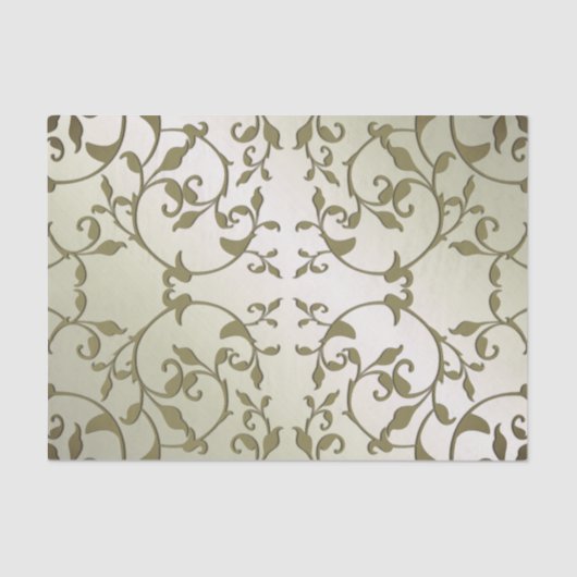 スクロール葉オリーブ 薄葉紙 (正面)