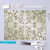 スクロール葉オリーブ 薄葉紙 (クラフト)