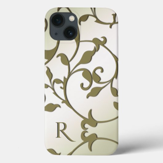 スクロール オリーブの葉 パーソナル ケース - メイト iPhone C Case-Mate iPhoneケース (裏面)