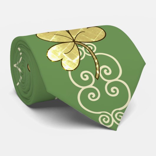 スクロール&シャムロックメンズタイNo 2 ネクタイ (ロール)