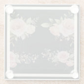 スクロール(バラビクトリアンスタイル) ガラスコースター (裏面)