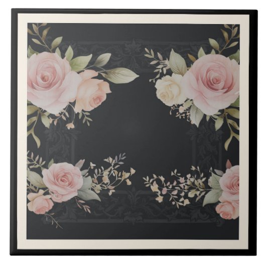 スクロール(バラビクトリアンスタイル) タイル (正面)