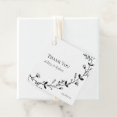 スクロール ヴァイン ウェディング サンクス ギフト フェイバータグ (インサイチュ)