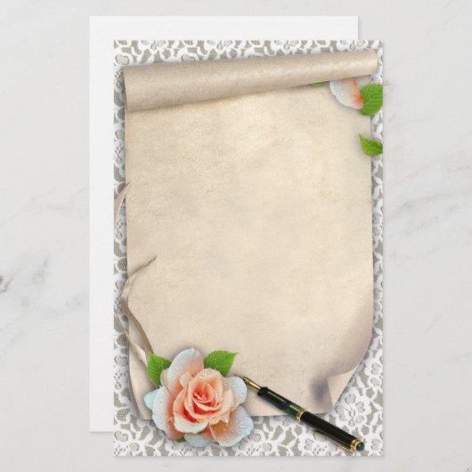 スクロール 便箋 (正面/裏面)