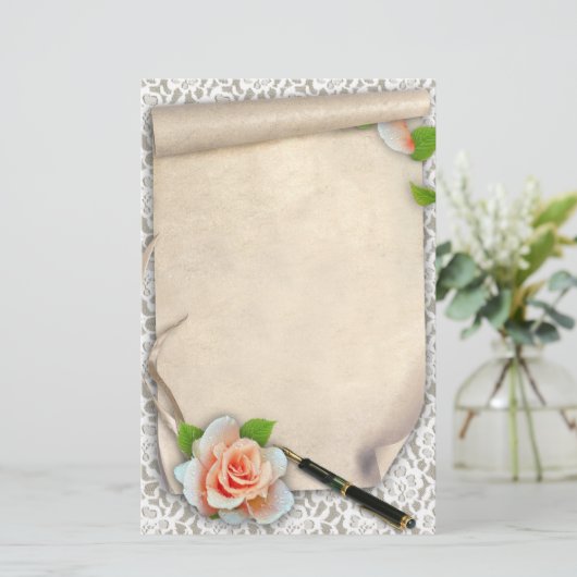 スクロール 便箋 (スタンド正面)