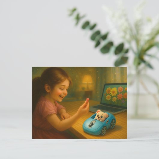 スクロールFairytale。 ポストカード (スタンド正面)