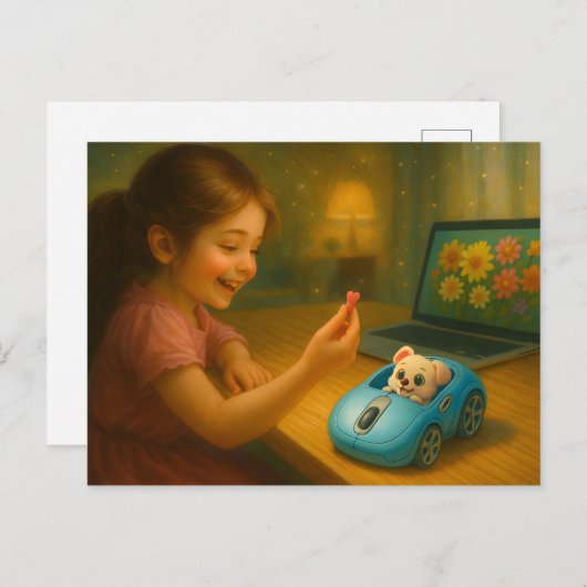 スクロールFairytale。 ポストカード (正面/裏面)