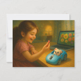 スクロールFairytale。 ポストカード