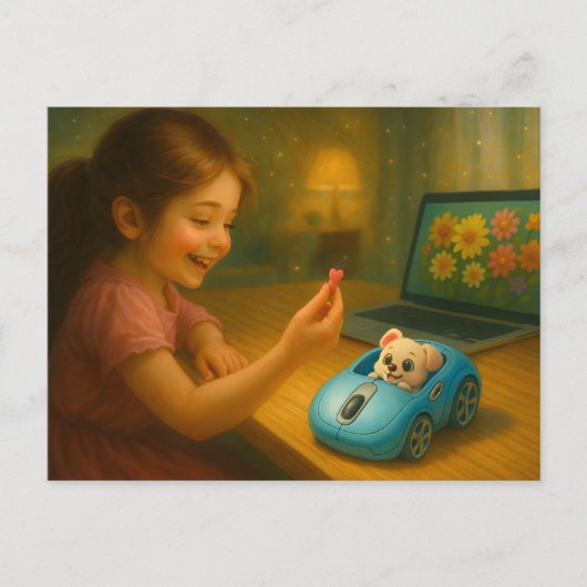 スクロールFairytale。 ポストカード (正面)