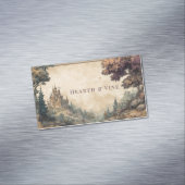 スクロ華美ルワークヴィンテージ童話の城 マグネット名刺 (インサイチュ)