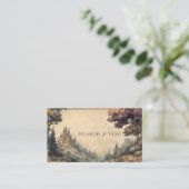 スクロ華美ルワークヴィンテージ童話の城 名刺 (スタンド正面)