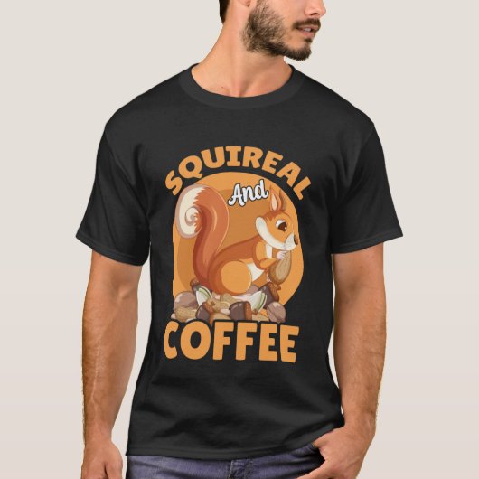 スクワイリアルとコーヒーリスの引用文リス Tシャツ (正面)