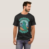 スクワコサウルスレックスオウムI青クラウン付き呉 Tシャツ (正面フル)
