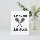 スクワッシュプレーヤーファンスポーツ ポストカード (スタンド正面)