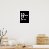 スクワットとベンチプレス、デッドリフトとピザ – - ポスター (キッチン)