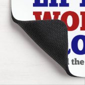 スクワットのリフトのぐらつき落ち。ジムのモチベーション マウスパッド (コーナー)