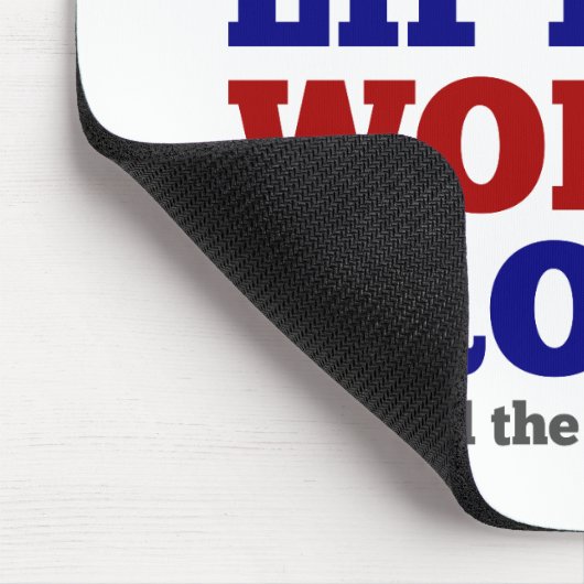 スクワットのリフトのぐらつき落ち。ジムのモチベーション マウスパッド (コーナー)