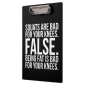 スクワットは膝に悪いのか？偽.太っている クリップボード (左)